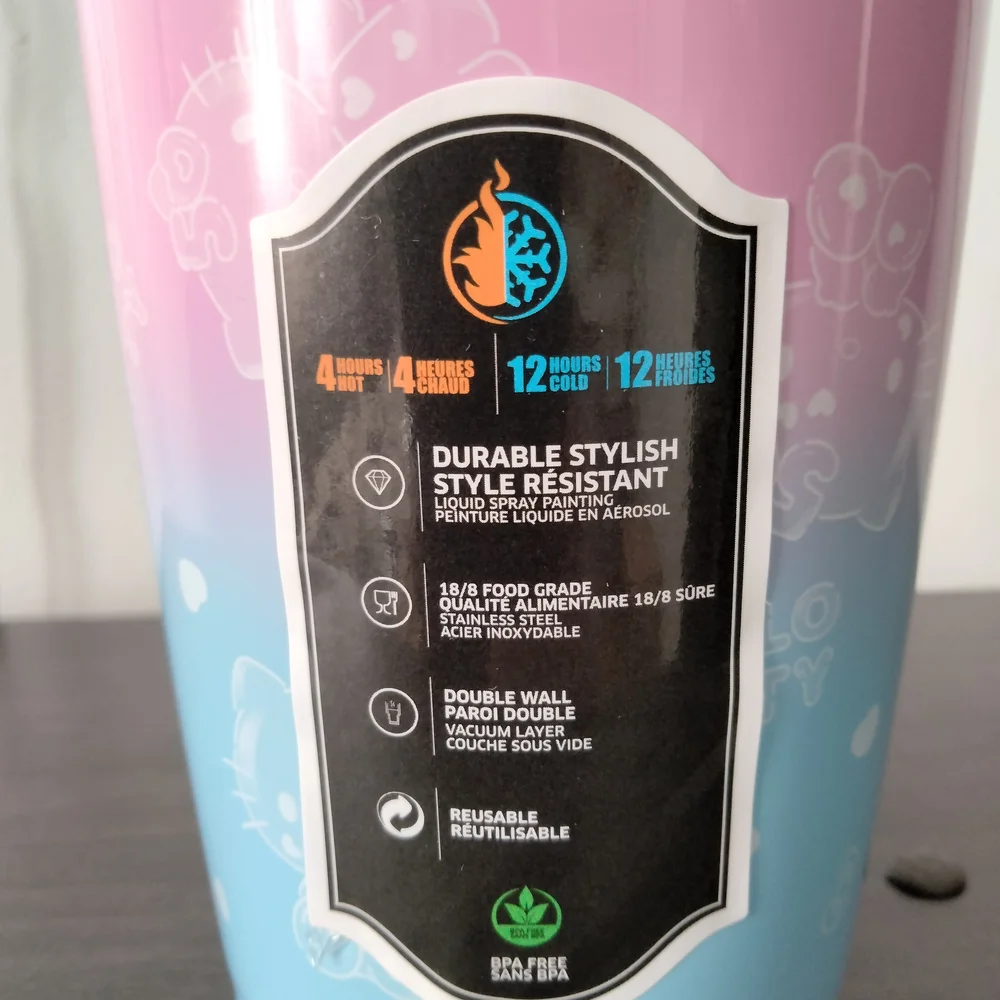 Hello Kitty 50th Anniversary Pink and Blue Tumbler - Picture 3 of 7